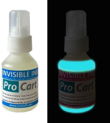 Cerneala uv invizibila cyan pentru securizare si marcaje universala flacon 50 ml 