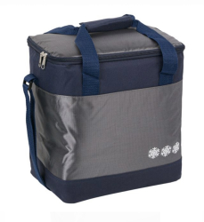 Geanta izoterma albastru gri 28x18x30 cm 15 l 