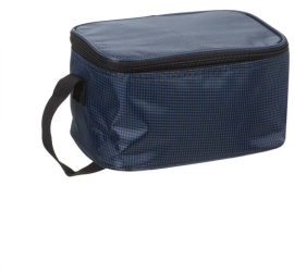 Geanta izoterma albastru in carouri 21x12x14 cm 4 l 