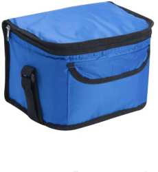 Geanta termoizolanta albastra 25x18x16 cm + 2 cutii pentru gheata 
