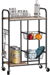 Gheridon multifunctional Tor negru 57x30x85 cm