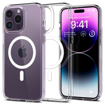 Husa pentru iPhone 14 Pro - Spigen Ultra Hybrid MagSafe - White 