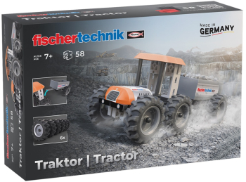 Kit STEM Tractor de asamblat si manevrat Fischertechnik 