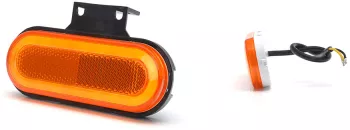 Lampa Gabarit Led 1420 W198 12V-24V Pozitie Portocaliu Cu Semnalizare Was 