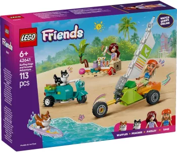 Lego Friends Aventuri Cu Catei La Surfing Si Pe Scuter 42641 