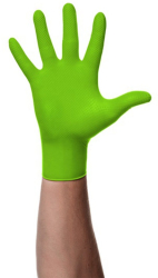 MANUSI NITRIL TEXTURA DIAMANTATA CULOARE VERDE 7.0MIL. MARIME M. SET 100 BUC 