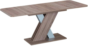 Masa extensibila Exel gri si trufe 140-180x85x75 cm 