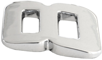 Ornament Auto 3D. Cifra 8. 26 Mm. Cromat 