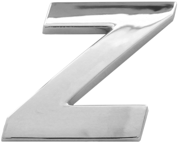 Ornament Auto 3D. Litera Z. 26 Mm. Cromat 