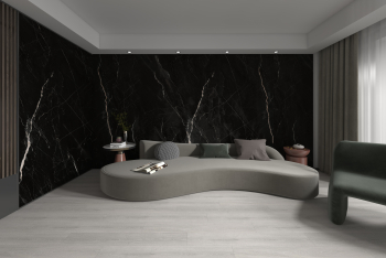 Panou decorativ SPC negru 280x60x0 37 cm 