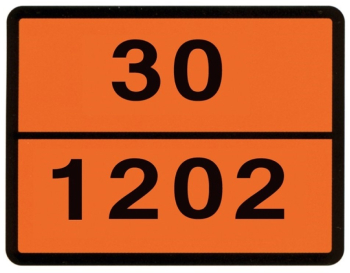 PLACA ADR 30-1202 30X40 CM DIESEL HICO 