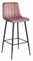 Scaun Bar Zargo Catifea Roz 
