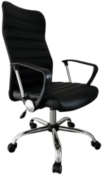 Scaun de birou directorial Kiros Negru 60x60x107-117 cm 