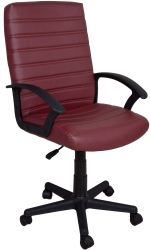 Scaun de birou directorial US72 Rilke bordo 58x60.5x97.5-109 cm