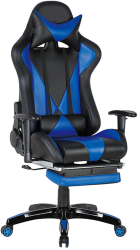 Scaun gaming US90 Suzuka negru si albastru 69.5x61x125-134.5 cm 