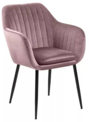 Scaun living Tida roz 58x56x86 cm 
