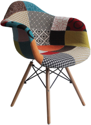 Scaun Patchwork Design multicolor 63x64x81 cm 