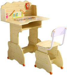 Set birou copii natur 75x48x102-105 cm 