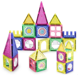 Set caramizi magnetice pentru copii 34 piese Multicolor ATU-087394 