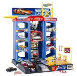 Set de joaca interactiv pentru baieti garaj benzinarie si masinute multicolor 36 luni+ 