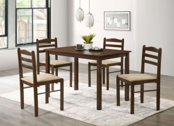 Set masa Parma cu 4 scaune Maro 110x70x73cm UnicSpot 