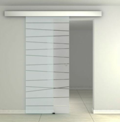 Set usa glisanta sticla GD01 205x95x0.8 cm UnicSpot 