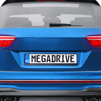Suport Numar Inmatriculare Mega Drive Carbon 1 Buc 