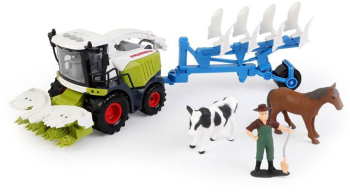 Tractoras cu plug lumini si sunete Figurina si animale de ferma incluse ATU-087662 