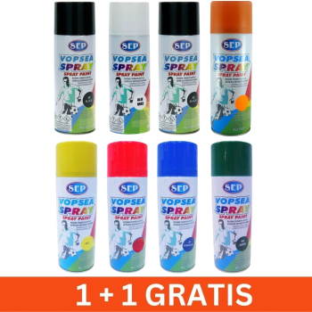 Vopsea auto spray 400ml rasina acrilica 8 culori 1+1 gratis 