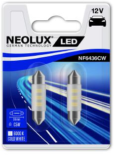 Bec Led 12V 0.5W Sv8.5-8 Blister 2 Buc Neolux 
