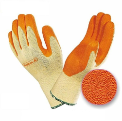DELTA PLUS - Manusi aderente latex VE730OR portocaliu mas. 9 VE730OR-9 