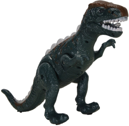 Dinozaur creativ si educativ pentru copii are sunete si lumini negru ConceptSeller 