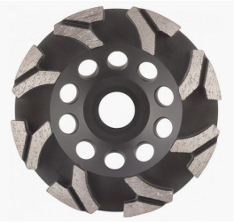 Disc diamantat 125x22.23 mm DiaTehnik DryP pentru slefuire beton si piatra 