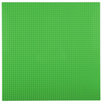 Dispozitiv suport sau placa de baza pentru constructie cuburi si caramizi din plastic 16 x 16 cm verde 