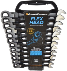 Set chei combinate articulate cu clichet Gearwrench 8-19mm 12 piese 