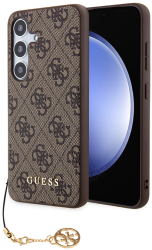 Husa pentru Samsung Galaxy S24 - Guess Hardcase 4G Charms Collection GUHCS24SGF4GBR - Brown 