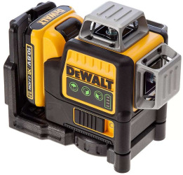 Nivela laser cu 3 linii Dewalt lumina verde DCE089D1G 