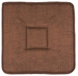 Perna patrata pentru scaun cu doua fete 39x39x3 cm maro 