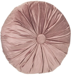 Perna roz rotunda aspect catifelat diametru 40 cm 