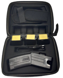 Pistol Taser KlaussTech cu 3 Rezerve Toc inclus 80 KV Compact Negru 