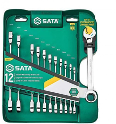 Sata - Set chei combinate cu clichet 8-19 mm 12 piese ST09066-02 