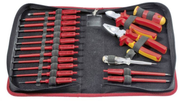 Set 19 scule izolate VDE Felo pentru electricieni E-Smart 