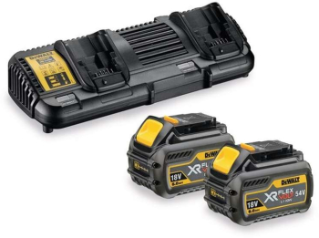 Set 2 acumulatori si incarcator Dewalt DCB132T2 