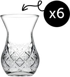 Set 6 Cesti pentru Ceai Pasabahce Model Timeless Calitate Extra 170 ml