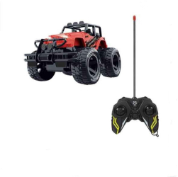 Vehicul cu Telecomanda Masina de Teren Off Road Rosie cu Lumini 