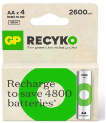 Acumulatori R6 AA NiMH 2600mAh 4buc GP ReCkyo GP270AAHCER21-TLB4 