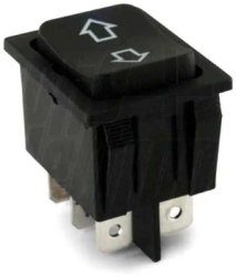 Buton comutator 12V 35A MOM -OFF- MOM fara retinere 28x22mm negru GBC 24.5550.00 