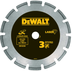 DeWALT - Disc diamantat pentru materiale dure si granit 230x22.23mm DT3763-XJ 