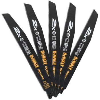DeWALT - Panza 2xLife Bi-Metal Extreme pentru fierastrau sabie 228mm 5 bucati DT2308L-QZ 