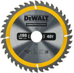 DeWALT - Panza fierastrau circular 190x30x2.6mm 40 dinti DT1945-QZ 
